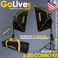 ONSMO GOLIVE 360 LED STUDIO LIGHTING KIT with SOFTBOX DOUBLE KIT