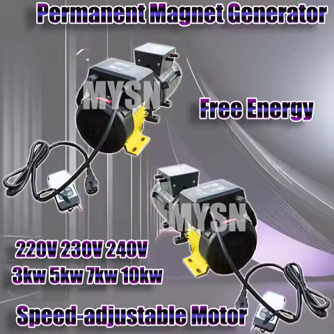 220V 7KW AC Permanent Magnet Generator 240V 230V 10KW Free Energy Generator 5KW Portable Alternator 