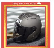 ( Matte Grey / Matt Kelabu ) V2 Aces Premium R2 Motorcycle Helmet / Topi Keledar Motor / Helmet Murah