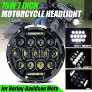 7 Inch Car Motorcycle LED Round Headlight DRL High Low Beam Headlamp waterproof