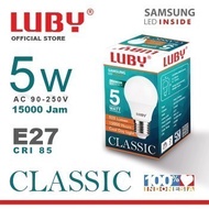 PUTIH Luby CLASSIC LED lights 5W 7W 9W 12W 18W 24W - PREMIUM QUALITY - 5W, White