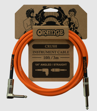 ORANGE Crush 10ft and 20ft Instrument Cable Angled to Straight Guitar Jack Cable CA035 CA037
