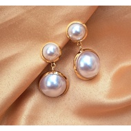 POPPY EARRING stud EARRING/ Korean women's EARRING/ fashion EARRING/ round hoop EARRING/