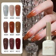 Bungee Nail Polish Red Latin American Flash Glitter Nail Art Rhinestones2023White Mesh Set E6Q3
