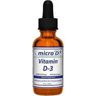 Nutrasal Micro D3 Vitamin D-3 Drops - High Concentrate (2 Million IU's) Vitamin D3 with Nano Technol