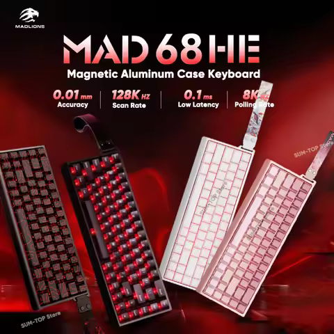 Madlions Mad60 HE Mad68 HE Mad 60Pro Magnetic Switch Mechanical Keyboard Custom Wired Gaming Keyboar