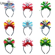 UTOPIAS National Team Flag Headband, Flag Design Football Event Headband, Sports Accessory Soccer Fa