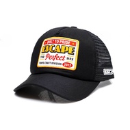 [FREE BOX] Escaperfect Trucker Cap tokyo craft - Black Men's Hat