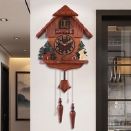 Hanshi（Hense）Creative Cuckoo Clock Wooden Living Room Wall Clock Wall Hanging Clock Cuckoo Clock HP2