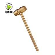 QIUJUU Hammer, Brass Yellow Gavel, Court Judge Hammers Company