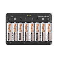 Yonii N8 Battery charger With Led 1.2V Ni-Mh Ni-CD AA/AAA เครื่องชาร์จถ่าน ที่ชาร์จถ่าน อุปกรณ์ชาร์จ