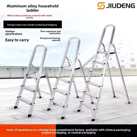 Cross-border foreign trade household ladder Convenient step ladder Folding aluminum alloy ladder Cli