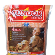 Tundor dog food 1 kg. อาหารสุนัขทันเดอร์ อาหารลูกสุนัขและสุนัขพันธุ์เล็ก  4 mix formula