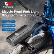 WEST BIKING MTB Bike Front Fork Lamp Holder Suitable For BROMPTON Small Cloth Folding/GOPRO Seat Camera Holder