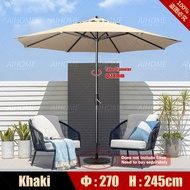 2.7M Outdoor Patio Umbrella Garden Umbrella Hotel Swimming Pool Umbrella Payung Taman for YardBeachM