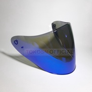 C4F9 Kaca helm KYT KYOTO flat visor helmet INK DYNAMIC bening hitam iridium