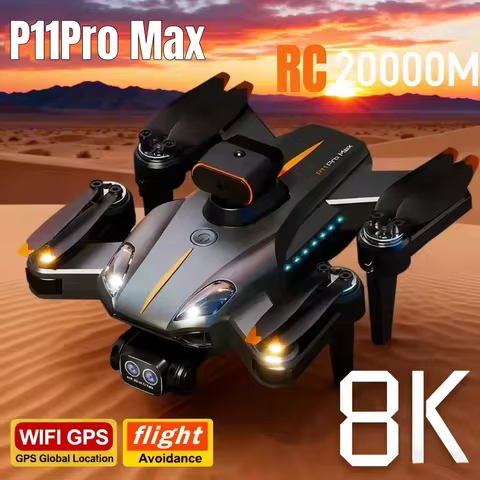 P11 Max GPS Drone 8K HD Dual Camera 5G Professional Aerial Photography Obstacle Avoidanc Brushless Q