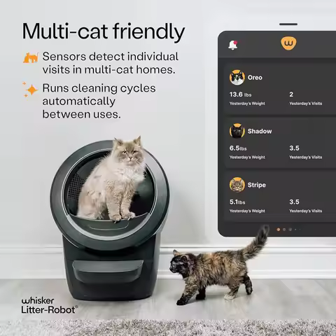 Litter-Robot 4 Supply Bundle by , Black - Automatic | Automatic, Self-Cleaning Cat Litter Box, Inclu