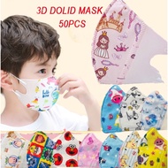 50pcs 3D duckbill Face mask kids Disposable 3 Ply Children mask budak kartun儿童口罩