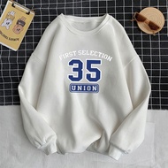 New Korean Hoodies Fashion Womens Sweatshirt Plus Size 4XL Loose Cotton Woman Sweater Round Neck Cas