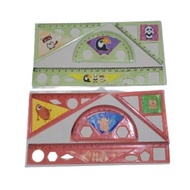 RGT- 4 IN 1 PLASTIC RULER SET PLASTIC RULER/
