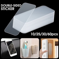 60Pcs Transparent Double Sided Tape PVC Waterproof Wall Stickers Heat Resistant Bathroom Home Decora