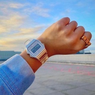 CASIO CASIO Watch Male Female Student f91w Transparent Jelly Alarm Small Square Waterproof Watch F-9