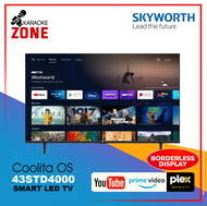 Skyworth 43STD4000 / 43 Inch Smart Led TV / Youtube, Prime Video, Plex,/ Skyworth Smart Led Tv / Sma