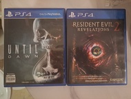 PlayStation 4 遊戲 Resident Evil Revelations 2 & Until Dawn PS4