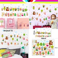 Wallsticker WALL STICKER WALL STICKER Home Decor Bedroom Children Boys Girls Girls Wallpapers ANIMAL Pictures 72 Animals Elephant Giraffe Cute For Unique Gifts Birthday Study Table Room Decoration |
