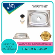 1-Hole Stainless Steel SINK 60CM X 45CM Stainless Steel SINK/