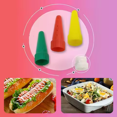3Pcs/Set Ketchup Squeeze Bottle Plastic Syrup Dispenser Great For Ketchup, Salad, BBQ Sauce Salad Dr