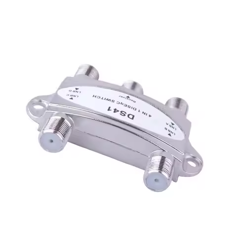 Original TV DiSEqC Switch 4x1 DiSEqC Switch Satellite Antenna Flat LNB Switch for TV Receiver