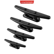 SMARTSIMPLE 4"/5"/6"/8" Nylon Plastic Polished 2 Hole Hardware Low Flat Cleat Boat Cleats For Marine