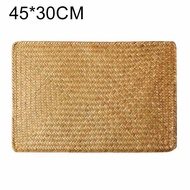 Placemat Rotan Alas Piring Rotan Persegi Panjang Tatakan Piring Rattan Placemat Nampan Tatakan Rotan