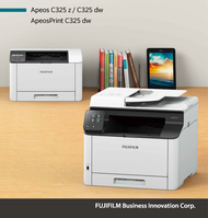 Apeos C325 dw Fujifilm A4 Colour Printer. Print, Scan and Copy. Duplex printing, Simplex scanning and Copying. 3 years on-site warranty by fujifilm.