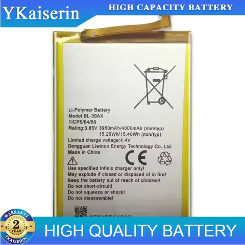 4000mAh Reliable Mobile Phone Battery For Infinix 4 X557 BL-39AX BL-39AX