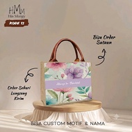 TOTEBAG BAG FLOWER HANDBAG CUSTOM FLOWER TOTE BAG NAME BAG 1 DAY SHIPPING