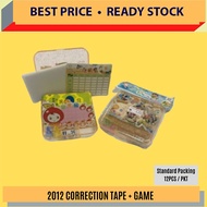 2012 CORRECTION TAPE + GAME