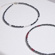 極纖細2mm鑽石切割鈦赫茲腳鍊