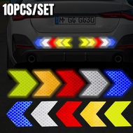 [ Featured ] Arrow Sign Tape - Car Reflective Sticker - Night Safety Warning Strips - PET Waterproof - High Reflective Tape - Auto Styling Sticker - For Car Bumper Trunk