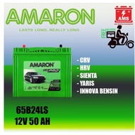 NEWEST - Amaron Pro 65B24LS 12V 50 Ah battery for car Crv, Hrv, Yaris, Sienta Surabaya 1 year guaran