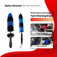 Car Wash 17 Inch Tyre Brush Car/Bike/Motorcycle Wheel Rim Exhaust Pipe Cleaning Pencuci Gosok Berus 