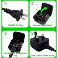 UK Travel Adapter with Fuse US EU AU to UK Plug Adapter Travel Adapter China To SG Plug Adapter with