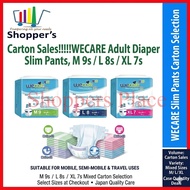 Carton Sales!!!!!WECARE Adult Diaper Slim Pants, M 9s / L 8s / XL 7s