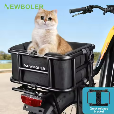 Rear Bike Basket Bicycle Cargo Rack Bag Quick ReleaseFron E-Bike Basket Bike Baskets Rear Rack for O