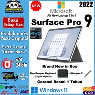 MICROSOFT SURFACE PRO 9 laptop 2 in 1 Windows 11 Lisensi Resmi intel