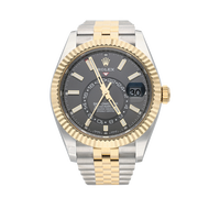 Rolex Sky-Dweller Reference 326933, a yellow gold and stainless steel automatic wristwatch with annu