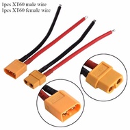 2pcs XT60 Male Female Connector Plug with 12/14AWG Silicon Cable Wire 10cm 100mm