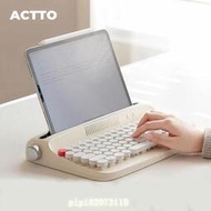 Actto復古打字機ipad藍牙鍵盤 actto 復古打字機鍵盤 B303 韓文鍵盤 藍牙鍵盤 無線鍵盤叮噹貓